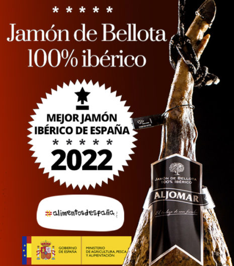 JAMON IBERICO ONLINE la favorita.JAMÓN DE BELLOTA 100% IBÉRICO, ALJOMAR. MEJOR JAMÓN DE ESPAÑA 2022. Ibéricos favorita