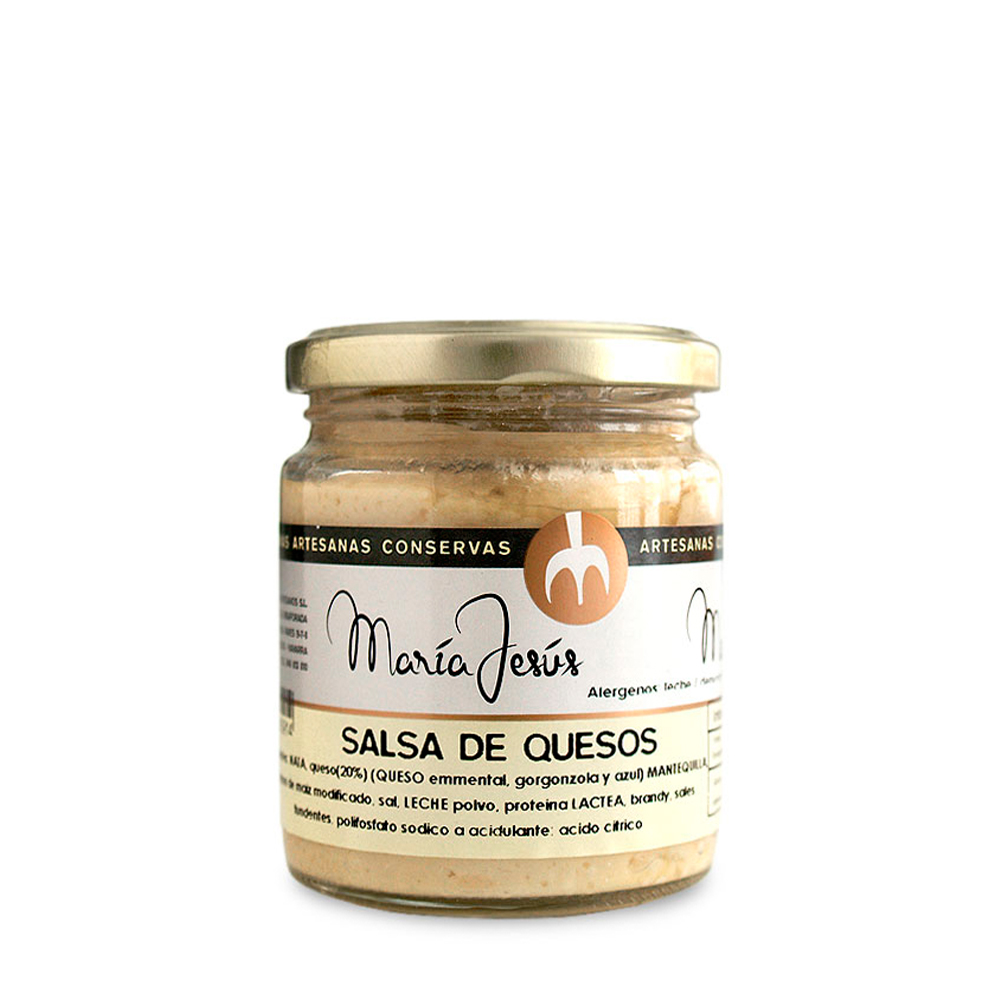 SALSA DE QUESOS. María Jesús. 240 gr. conservas ex