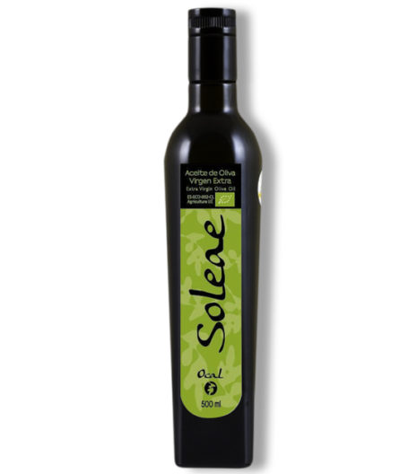 COMPRAR ACEITE DE OLIVA VIRGEN EXTRA ONLINE SOLEAE. AOVE ECOLÓGICO OCAL. Botella de 500 ml. (Salamanca) LA FAVORITA