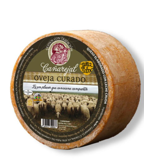 QUESO CURADO DE OVEJA CAÑAREJAL. 1 KG aprox.