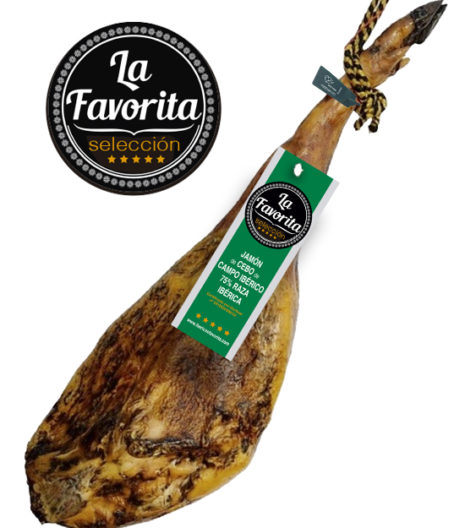 COMPRAR ONLINE JAMÓN DE CEBO DE CAMPO IBÉRICO 75% RAZA IBÉRICA. CERTIFICADO . LA FAVORITA SELECCIÓN. COMPRAR JAMÓN IBÉRICO DE CALIDAD