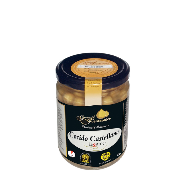 COCIDO DE GARBANZOS IGP Garbanzo de Fuentesaúco. Tarro de 425 g.