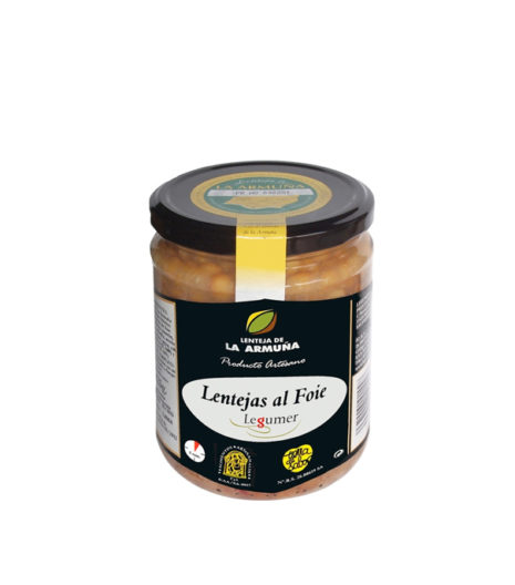 LENTEJAS AL FOIE IGP Lenteja de la Armuña. Legumer. Tarro 425 g.