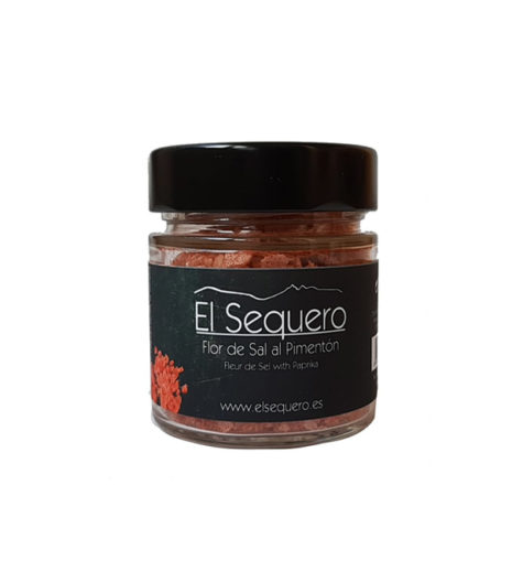 ESCAMAS DE FLOR DE SAL CON PIMENTÓN. El Sequero. 100 gr compra en la Favorita Salamanca