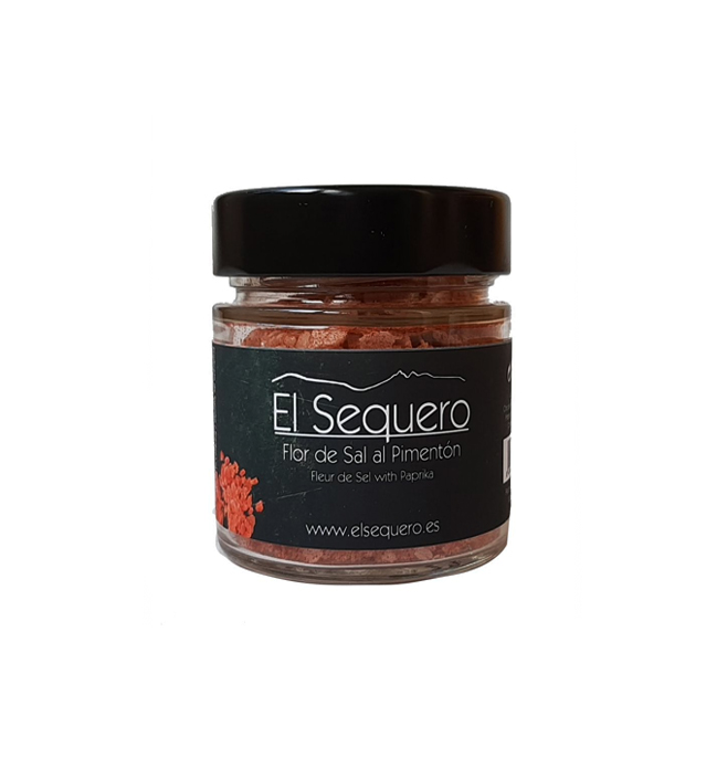 ESCAMAS DE FLOR DE SAL CON PIMENTÓN. El Sequero. 100 gr compra en la Favorita Salamanca