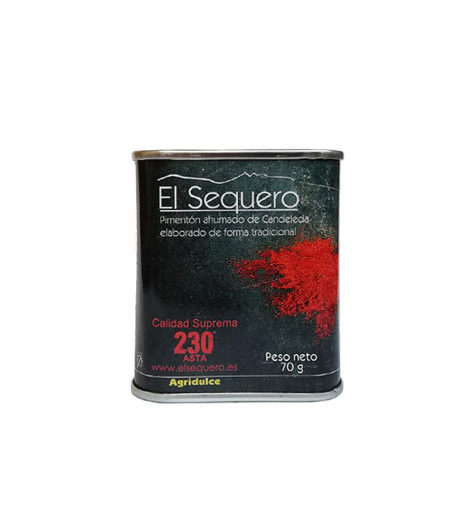 PIMENTÓN AGRIDULCE. EL SEQUERO. EL MEJOR PIMENTÓN DEL MUNDO. 70 gr.