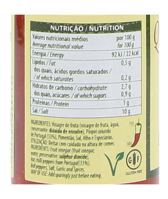 PIRI-PIRI. Quinta d´Avó. Salsa picante. 95ml