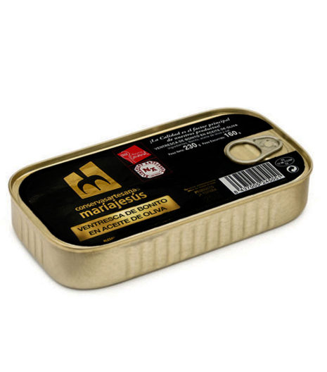 VENTRESCA DE BONITO EN ACEITE DE OLIVA.  María Jesús. 205 g.