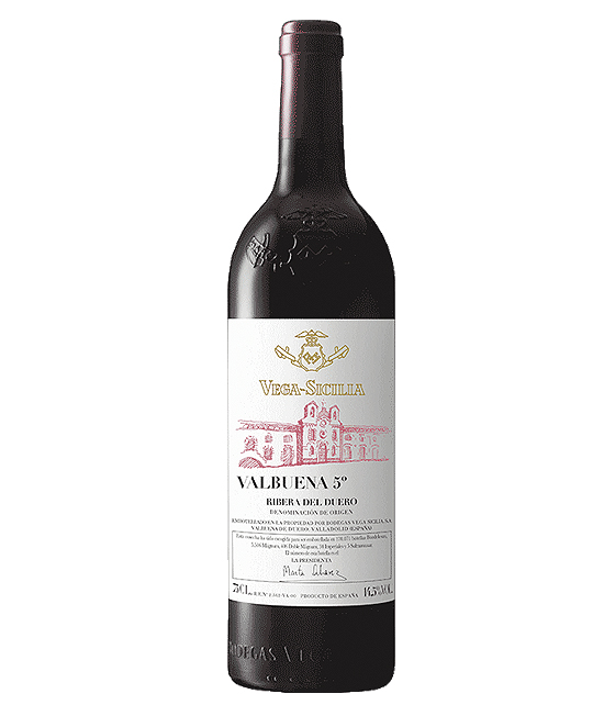 VINOS LUJO SALAMANCA VALBUENA 5º AÑO. VEGA SICILIA. RESERVA. BUENOS VINOS LA FAVORITA