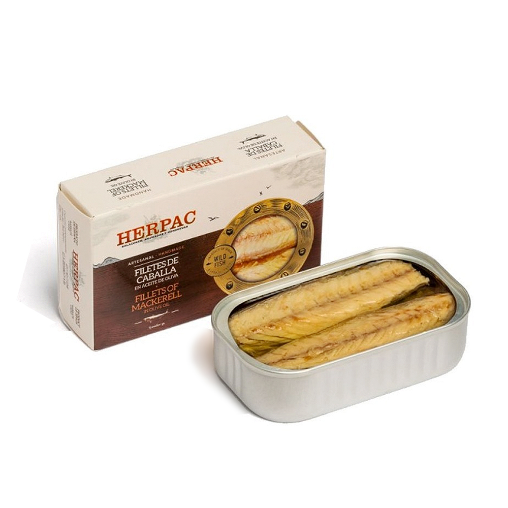 FILETES DE CABALLA EN ACEITE DE OLIVA. HERPAC. ARTESANAL